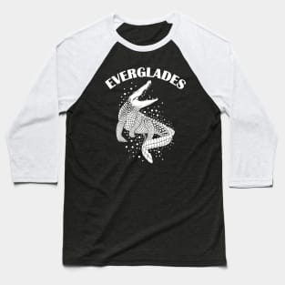 Alligator Silhouette | Everglades Baseball T-Shirt